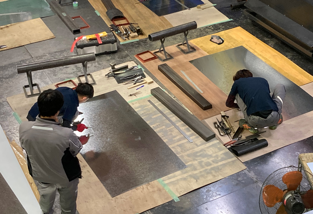 技能検定練習中